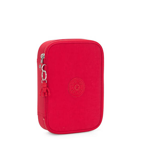 Kipling 100 Pens Case Bags Red Rouge | CA 2026MQ